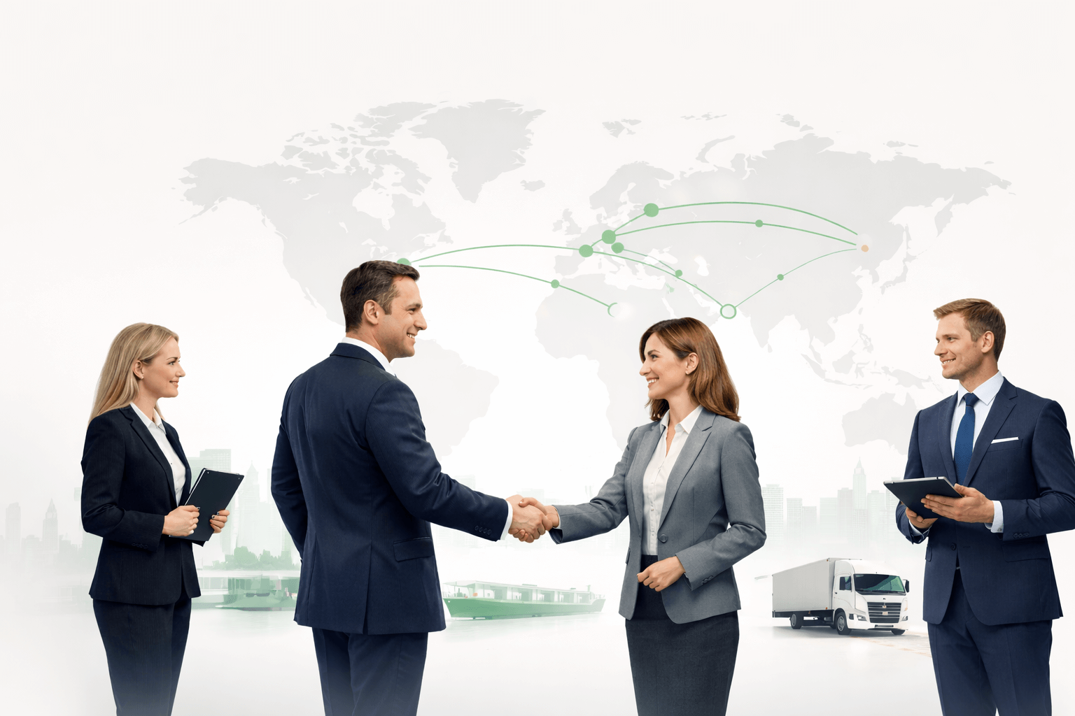 Partnerzy biznesowi — współpraca międzynarodowa
